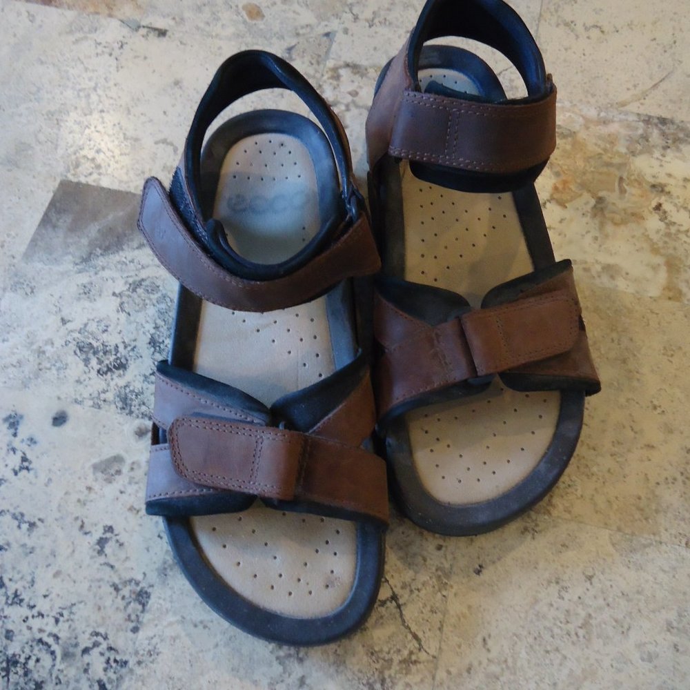 Ecco Sandals 10 M Men 43 M Brown Like New
